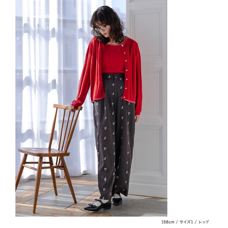 somari imagination配色透かし編みアンサンブルニット  | osharewalker | 詳細画像3 