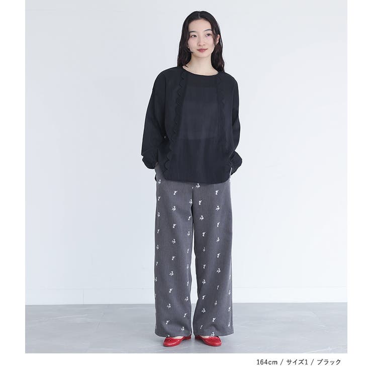 somari imaginationスカラップシアーブラウス | osharewalker | 詳細画像10 