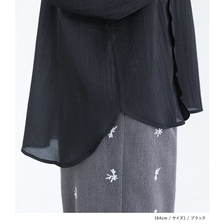 somari imaginationスカラップシアーブラウス | osharewalker | 詳細画像15 