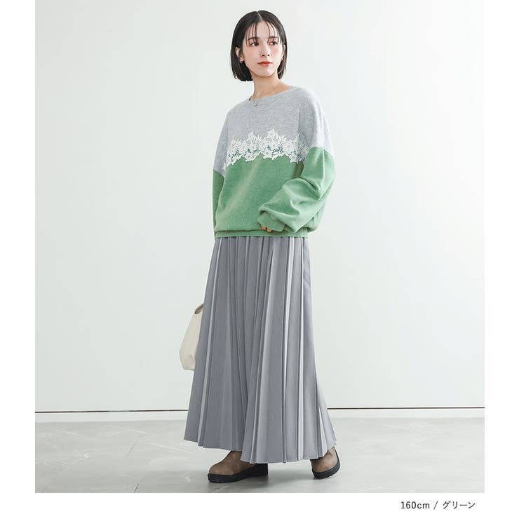 n'OrLABELレース付配色ニット  | osharewalker | 詳細画像11 