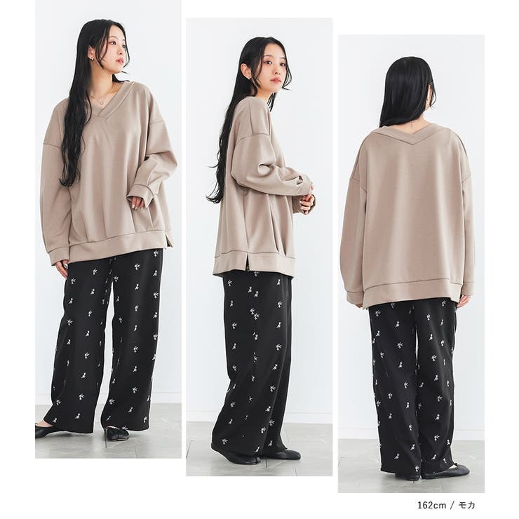 n'OrLABEL前後Vネックダンボールスウェット  | osharewalker | 詳細画像15 