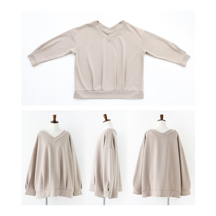 n'OrLABEL前後Vネックダンボールスウェット  | osharewalker | 詳細画像18 