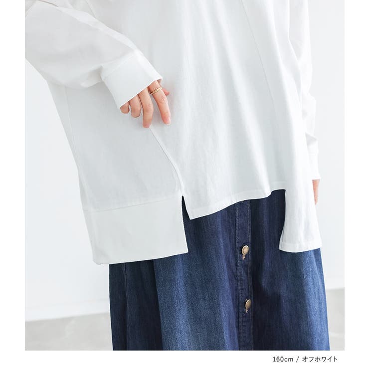 n'OrLABELアシメ切替ランダムヘムカットソー  | osharewalker | 詳細画像11 