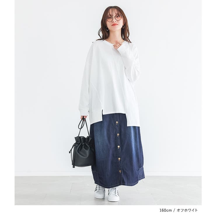 n'OrLABELアシメ切替ランダムヘムカットソー  | osharewalker | 詳細画像14 