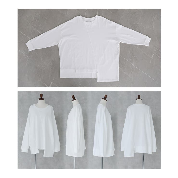 n'OrLABELアシメ切替ランダムヘムカットソー  | osharewalker | 詳細画像19 