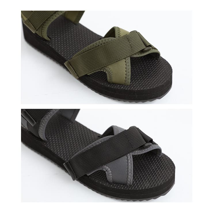 n'OrLABELネオプレーンテープデザインサンダル | osharewalker | 詳細画像14 