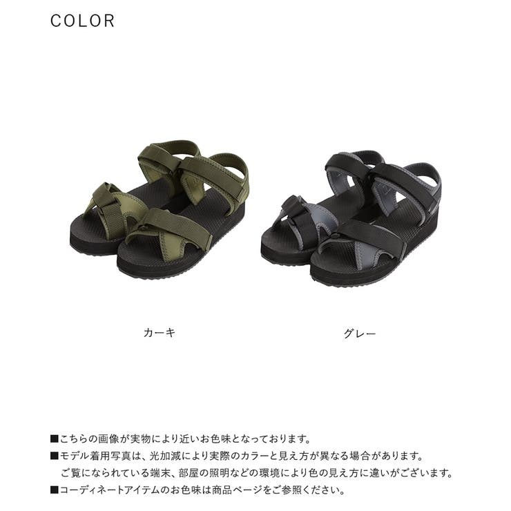 n'OrLABELネオプレーンテープデザインサンダル[品番