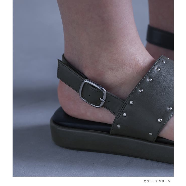 kOhAKUカッティングスタッズサンダル  | osharewalker | 詳細画像6 