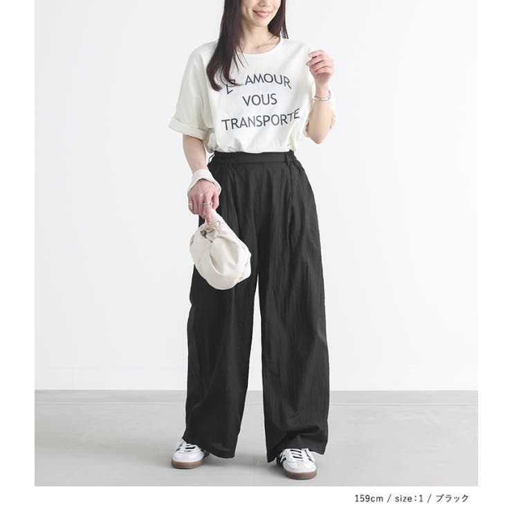 美品 AURALEEオーラリー ワイドタックパンツ チノパン ブラック