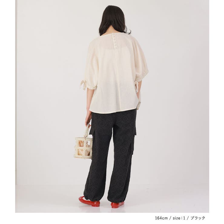 somari imaginationコットンレースカーゴパンツ  | osharewalker | 詳細画像7 