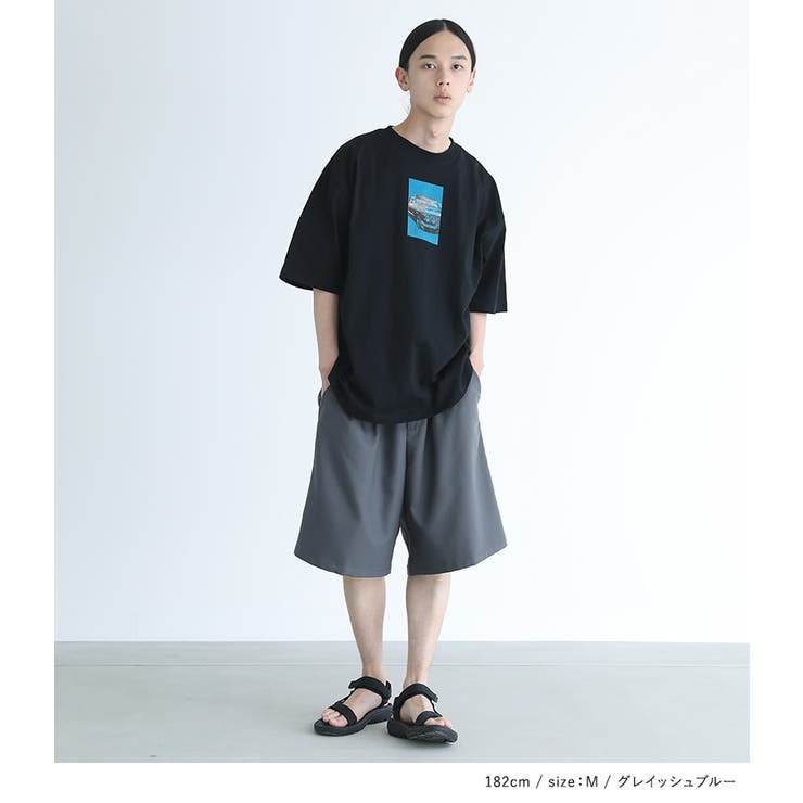 n'OrLABELワイドハーフパンツ | osharewalker【MEN】 | 詳細画像2 