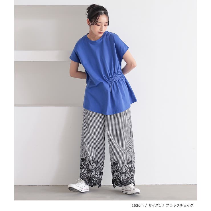 n'OrLABEL裾刺繍柄パンツ | osharewalker | 詳細画像10 