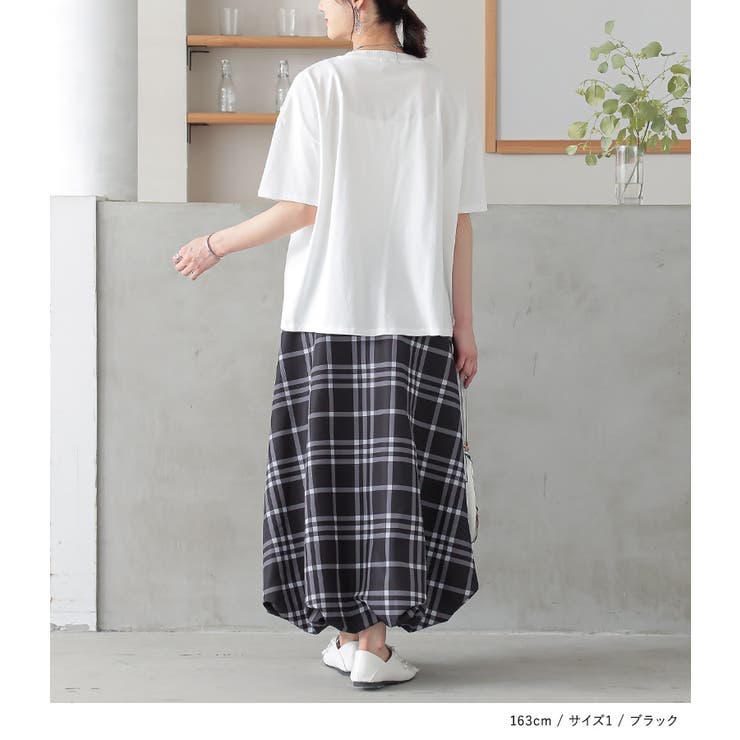 n'OrLABELチェックバルーンスカート  | osharewalker | 詳細画像14 