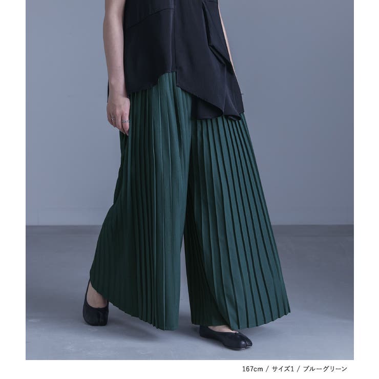 kOhAKUプリーツワイドパンツ  | osharewalker | 詳細画像4 