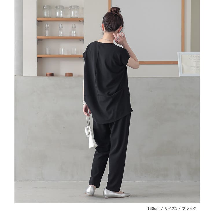 n'OrLABEL接触冷感ピンタックテーパードパンツ | osharewalker | 詳細画像10 