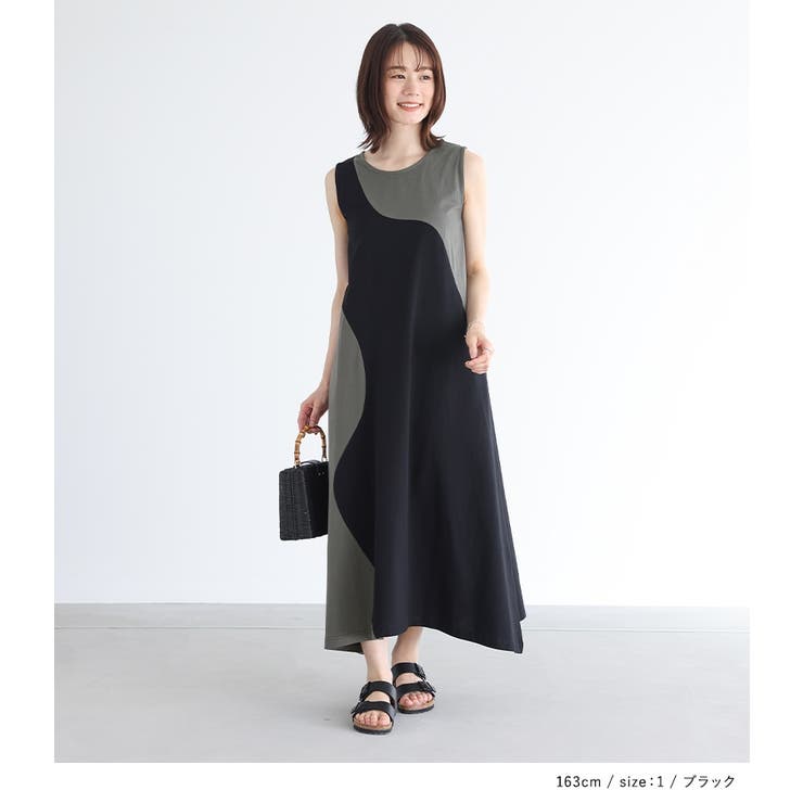 n'OrLABEL配色ノースリーブワンピース  | osharewalker | 詳細画像6 
