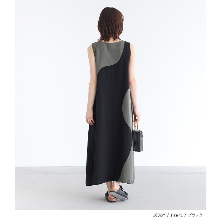 n'OrLABEL配色ノースリーブワンピース  | osharewalker | 詳細画像7 