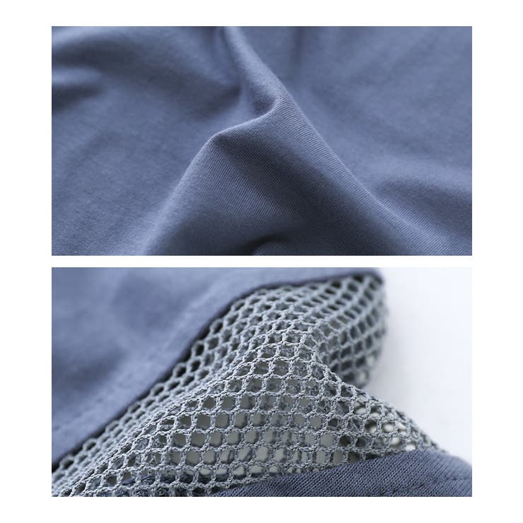 n'OrLABELショルダーメッシュ切替Tシャツ | osharewalker | 詳細画像18 