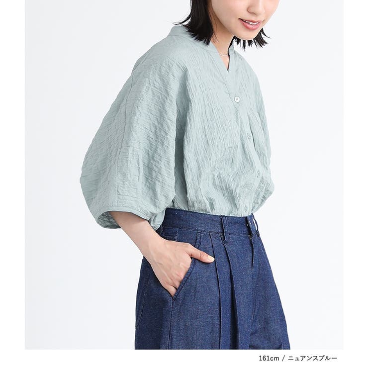 n'OrLABELシャーリングチェックサークルブラウス | osharewalker | 詳細画像5 