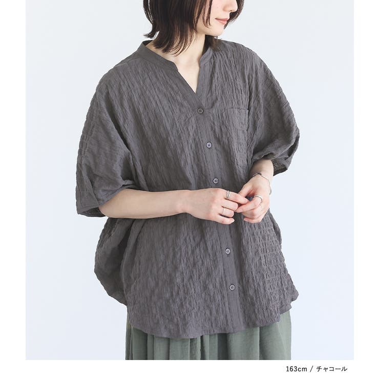 n'OrLABELシャーリングチェックサークルブラウス | osharewalker | 詳細画像8 