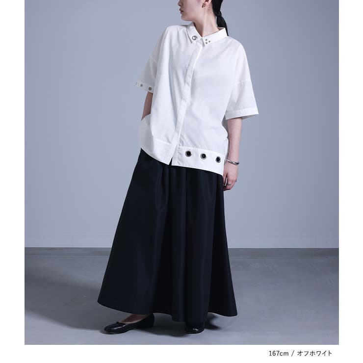 ZARA テクスチャー アシンメトリー シャツ オフホワイト - メルカリ