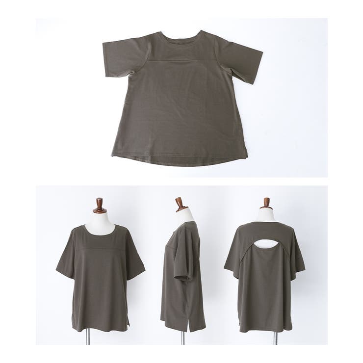 n'OrLABELカーブラインバックデザインTシャツ | osharewalker | 詳細画像16 