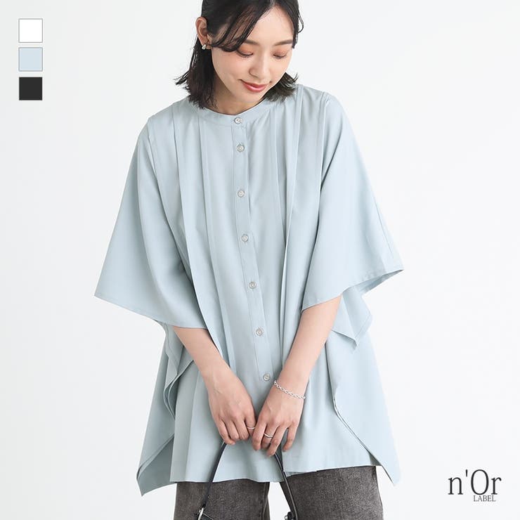 n'OrLABELタックバンドカラーシャツ[品番：MITW0017364