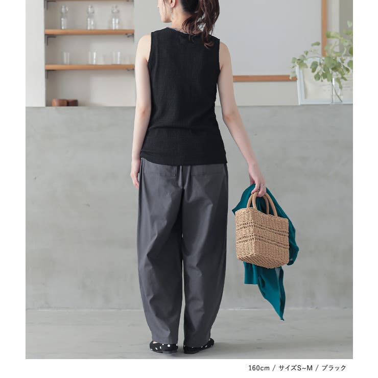 n'OrLABEL配色メロースクエアタンクトップ | osharewalker | 詳細画像12 