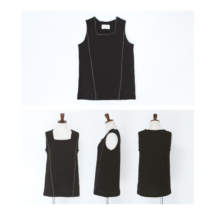 n'OrLABEL配色メロースクエアタンクトップ | osharewalker | 詳細画像17 