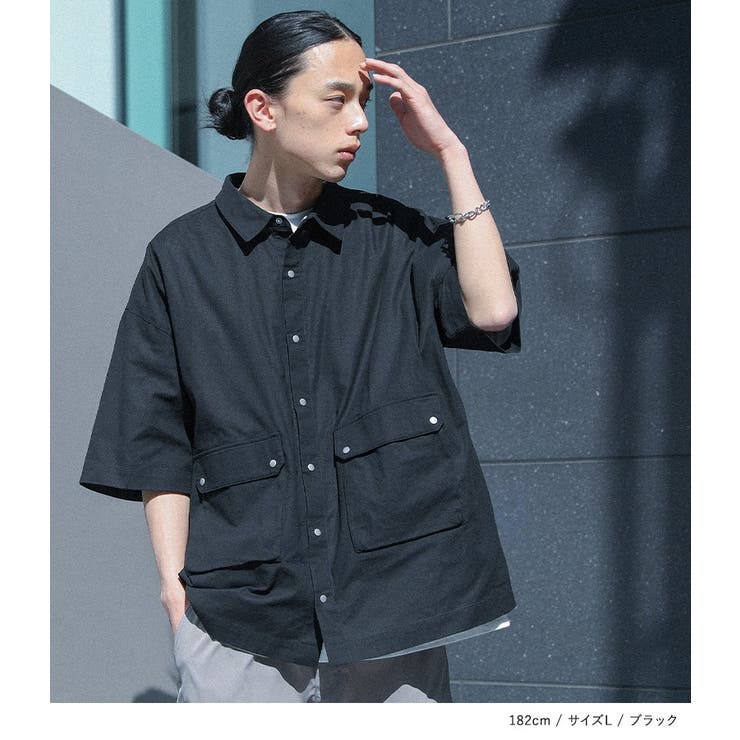 MDRパッチポケットワークシャツ | osharewalker【MEN】 | 詳細画像8 