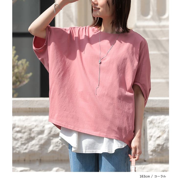 n'OrLABEL冷感キープドルマン5分袖カットソー | osharewalker | 詳細画像3 