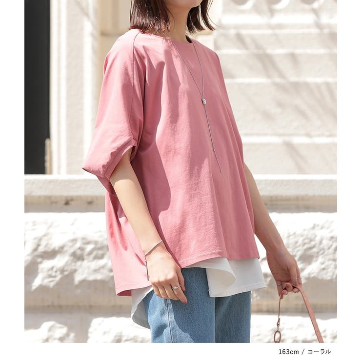 n'OrLABEL冷感キープドルマン5分袖カットソー | osharewalker | 詳細画像11 