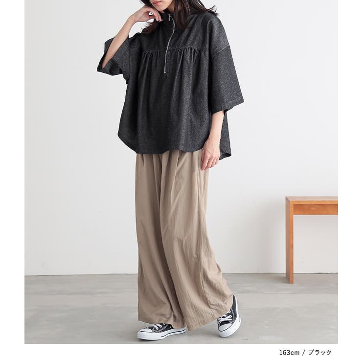 n'OrLABELデニムハーフジッププルオーバー | osharewalker | 詳細画像3 