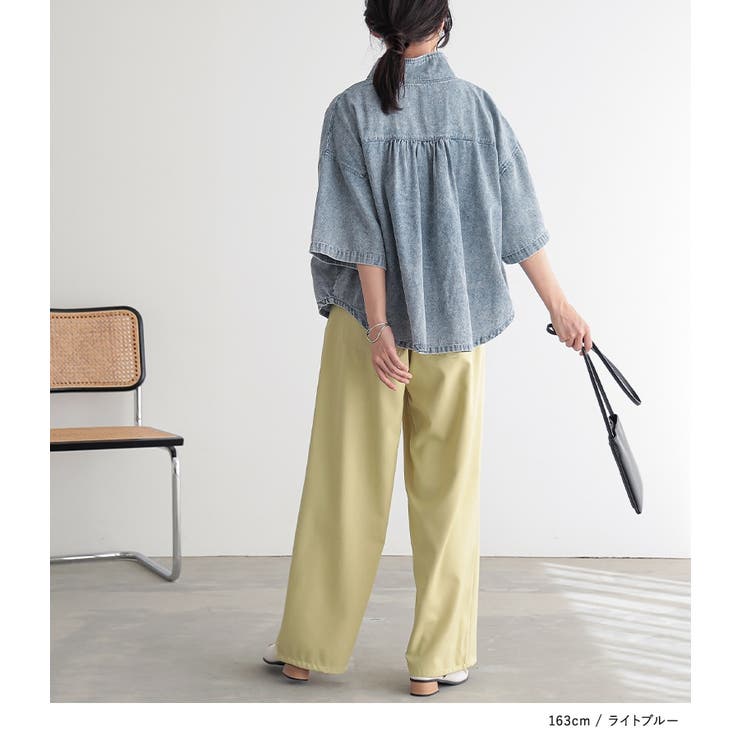 n'OrLABELデニムハーフジッププルオーバー | osharewalker | 詳細画像12 