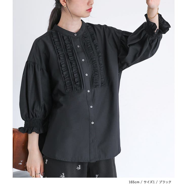 somari imagination7分袖フリルピンタックブラウス | osharewalker | 詳細画像7 