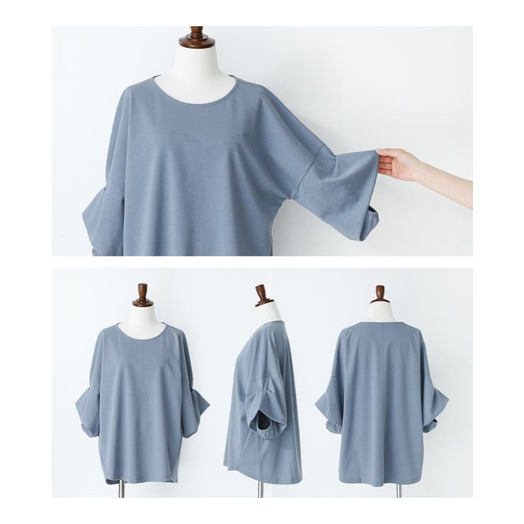 n'OrLABEL多機能袖タックTシャツ | osharewalker | 詳細画像18 