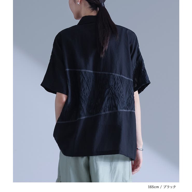 kOhAKUシアー切替シャツ | osharewalker | 詳細画像8 