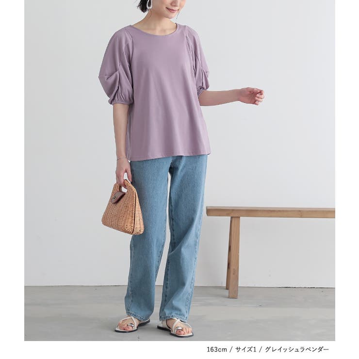 n'OrLABELタックボリュームスリーブカットソー | osharewalker | 詳細画像15 