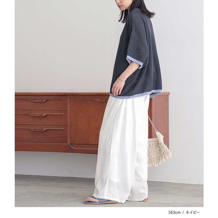 n'OrLABEL前後２wayループヤーン配色ニット  | osharewalker | 詳細画像15 