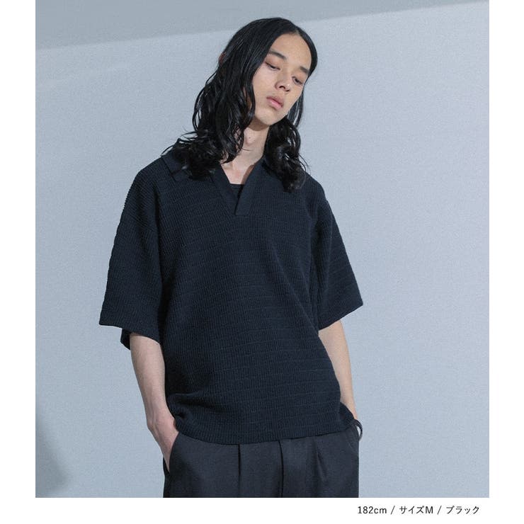MDRスキッパーニットポロ  | osharewalker【MEN】 | 詳細画像10 