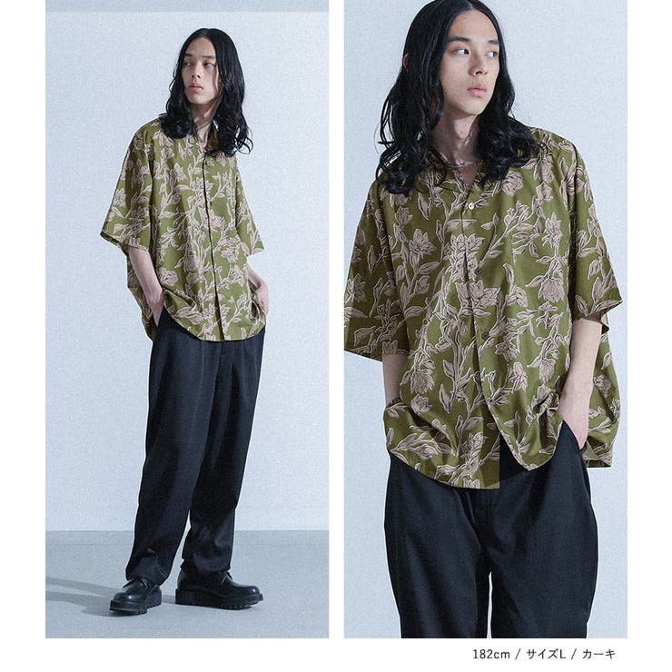 MDRマルチプリント柄オープンカラーシャツ | osharewalker【MEN】 | 詳細画像3 
