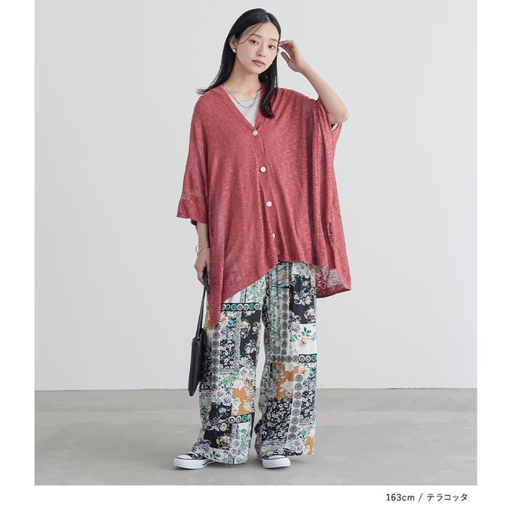 ラフアチュール rough atour *起毛ツイル ロングローブ*グレー羽織り麻リネンカーデガンワンピース(jk84-2412-113)【02A52】 SLY | FRONT OPEN TUCK SLEEVE ショートワンピース (ワンピース