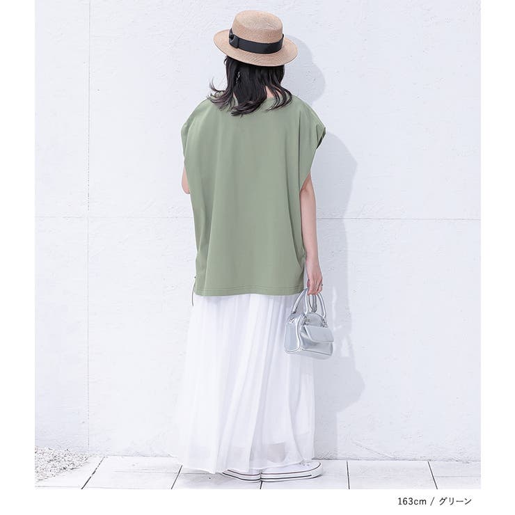 n'OrLABEL汗じみ防止ドロストカットソー | osharewalker | 詳細画像9 