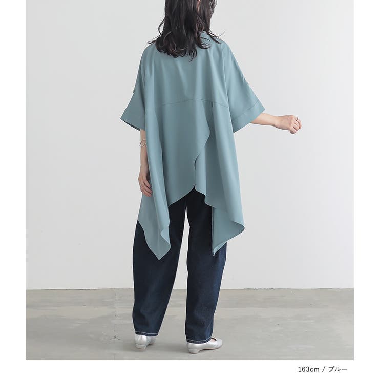 n'OrLABEL裾ヘムラインバンドカラーシャツ | osharewalker | 詳細画像16 