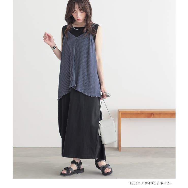 n'OrLABELシアープリーツキャミ×Tシャツ | osharewalker | 詳細画像15 