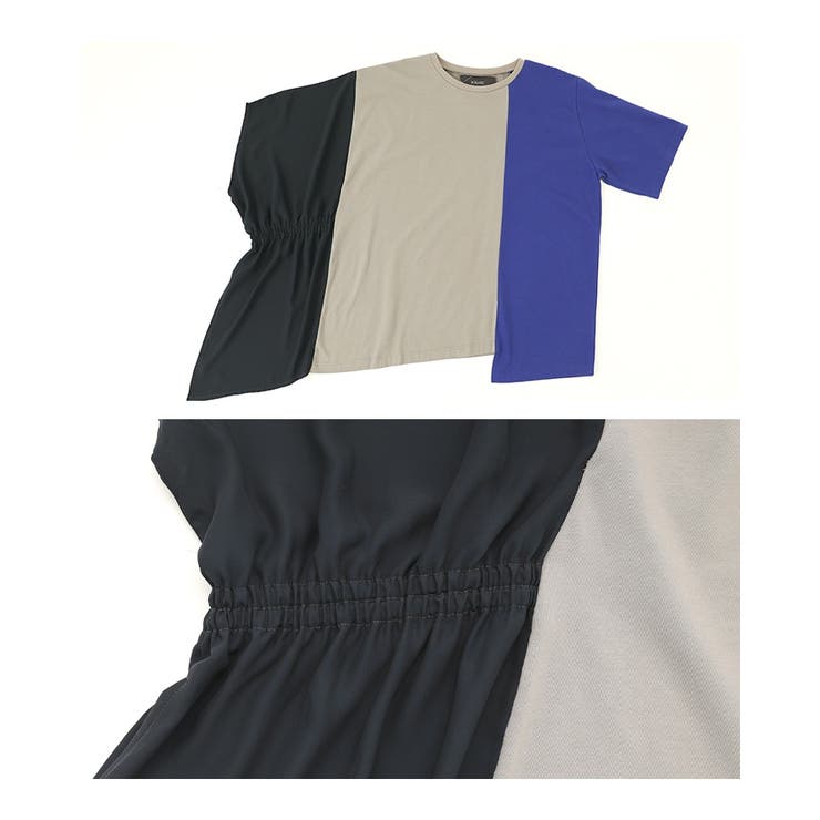 kOhAKUシフォンシャーリングアシメカットソー | osharewalker | 詳細画像17 