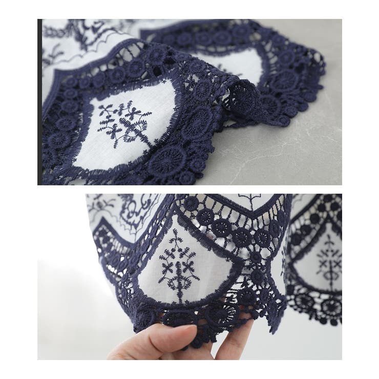 somari imagination配色刺繍ブラウス | osharewalker | 詳細画像17 
