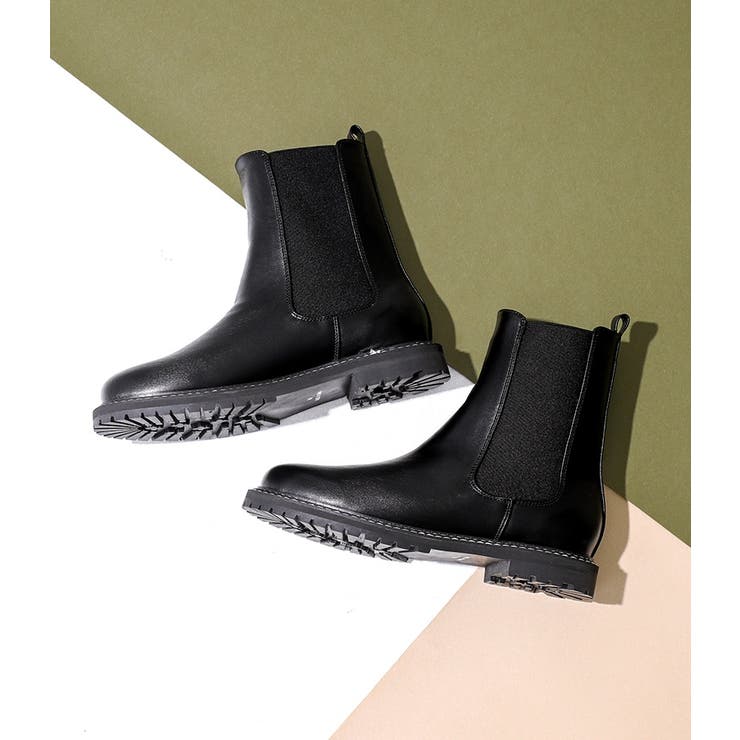 n'OrLABELダブルステッチミドルブーツ | osharewalker | 詳細画像2 