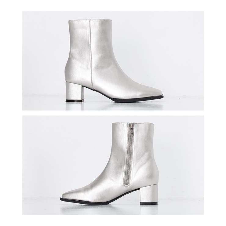 n'OrLABELスクエアトゥショートブーツ | osharewalker | 詳細画像14 