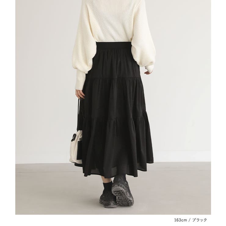 n'OrLABEL2wayシアーティアードスカート  | osharewalker | 詳細画像11 